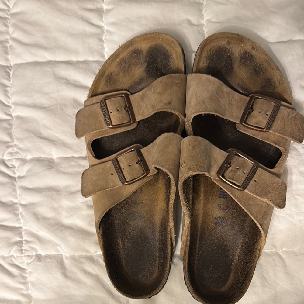 Birkenstock Light Brown Suede Sandals 44
